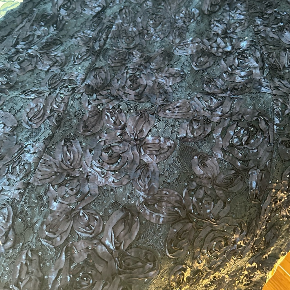 Alex Evenings Midnight Blue Floral Lace Dress - Picture 4 of 8